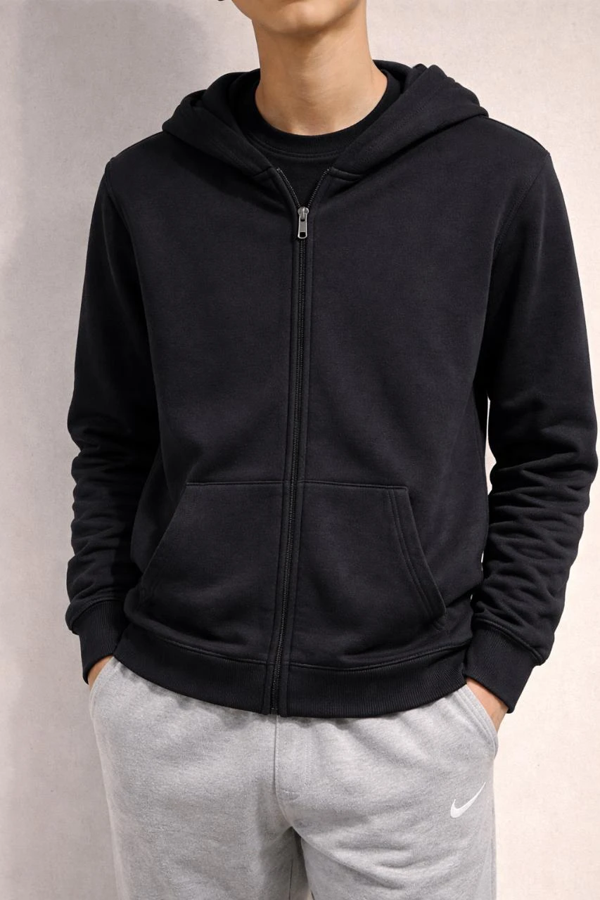 Gilet à capuche noir H&M – Taille 10/12 ans